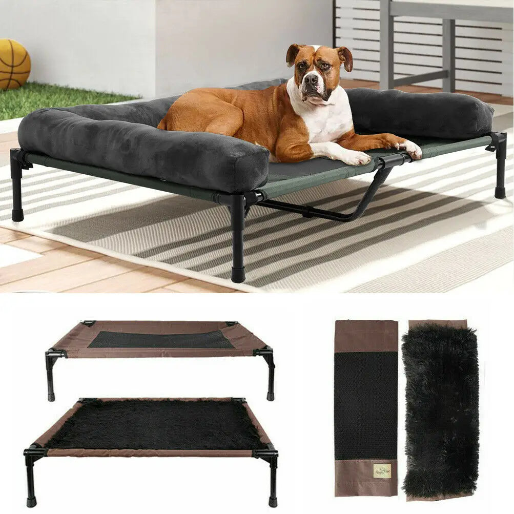 Extra Large Cooling Elevated Dog Bed - Next-Wave-Shopping