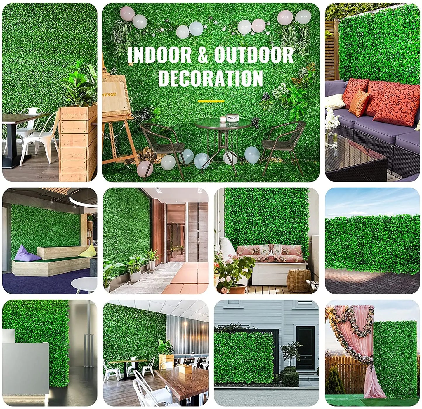 Artificial Plant Wall Decoration Boxwood Hedge Wall Pane - Next-Wave-Shopping