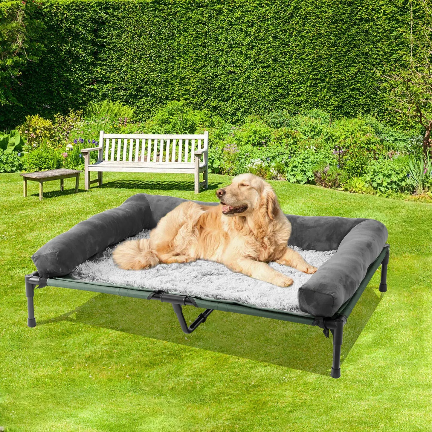 Extra Large Cooling Elevated Dog Bed - Next-Wave-Shopping