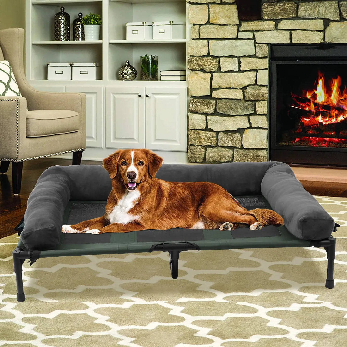 Extra Large Cooling Elevated Dog Bed - Next-Wave-Shopping