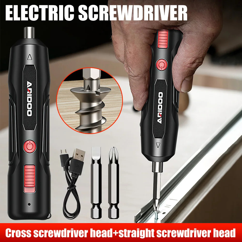 Mini Cordless Electric Screwdriver USB Rechargeable Power Drill 7.8VF Wireless Household Maintenance Repair Screw Driver Tools - Next-Wave-Shopping