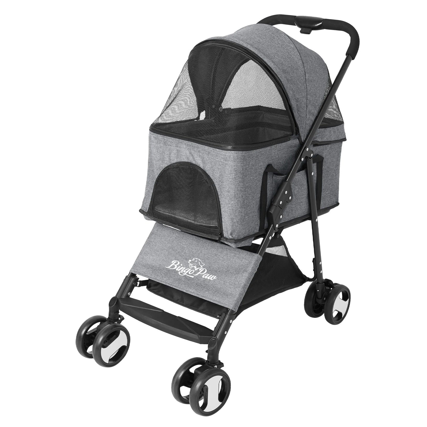 Pet Stroller Large 4 Wheel Dog Carrier - Next-Wave-Shopping